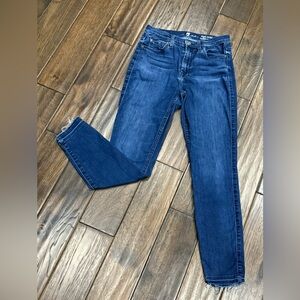 NEW 7 For All Mankind HI WAIST Gwenevere ANKLE Jeans CROP